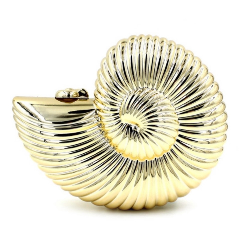 Gold Shell-Shaped Jewelry Piece
